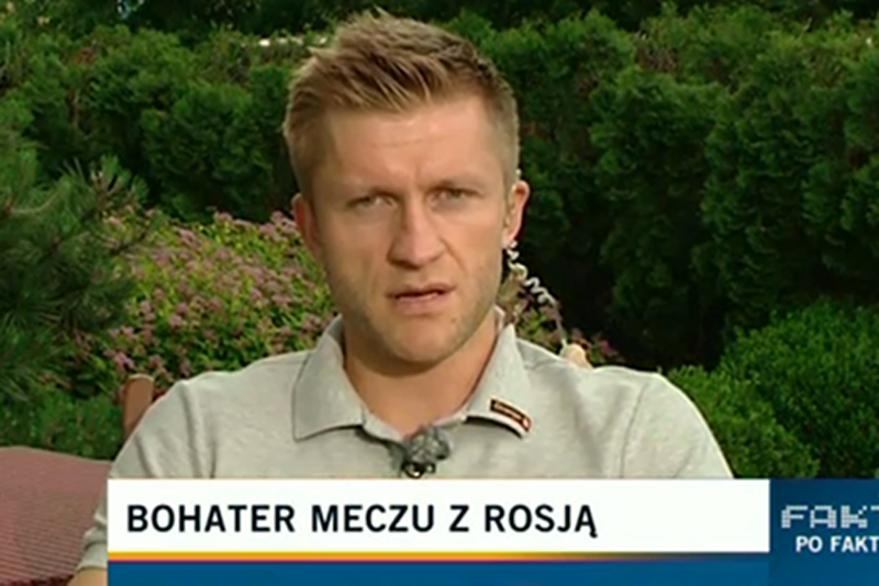 Ujęcie z programu "Fakty po faktach"