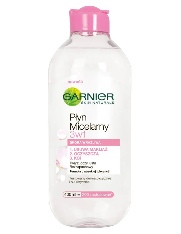 Skin Naturals Garnier, płyn micelarny 3w1