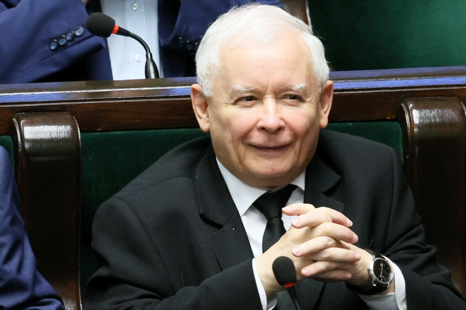 Prezes PiS Jarosław Kaczyński w Sejmie.