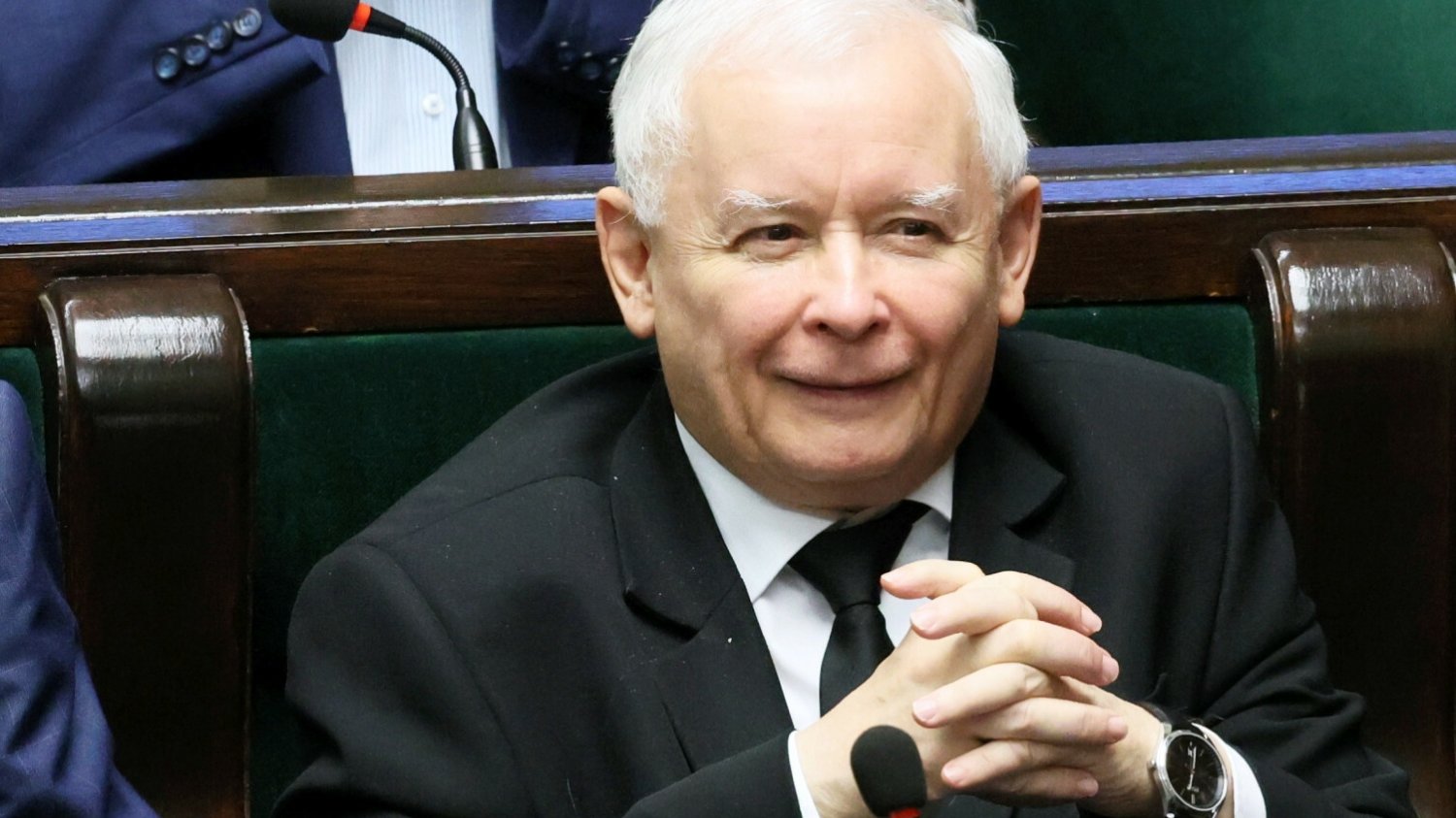Prezes PiS Jarosław Kaczyński w Sejmie.