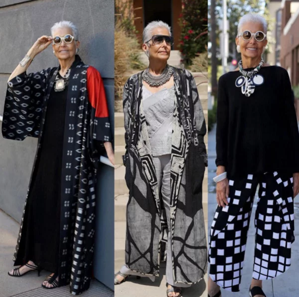 Audrey Stein to jedna z częściej fotografowanych bohaterek bloga Advanced Style