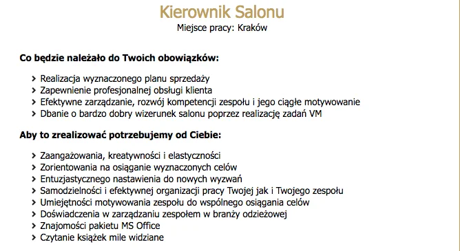 Ogłoszenie firmy Medicine.