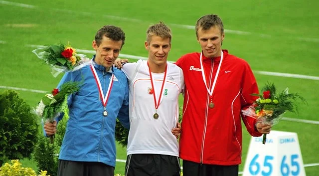 Na podium Mistrzostw Polski w Szczecinie (2008)