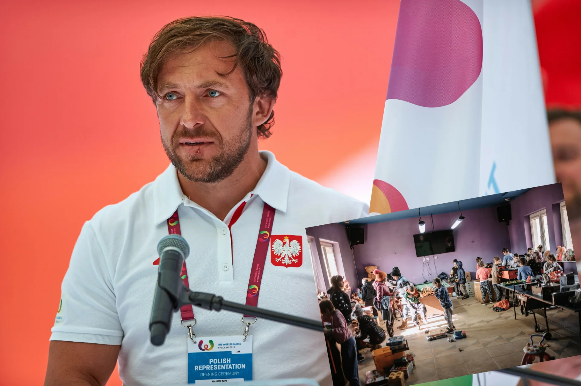 Wioślarz Marek Kolbowicz przyjął pod swój dach ponad setkę sierot z Ukrainy