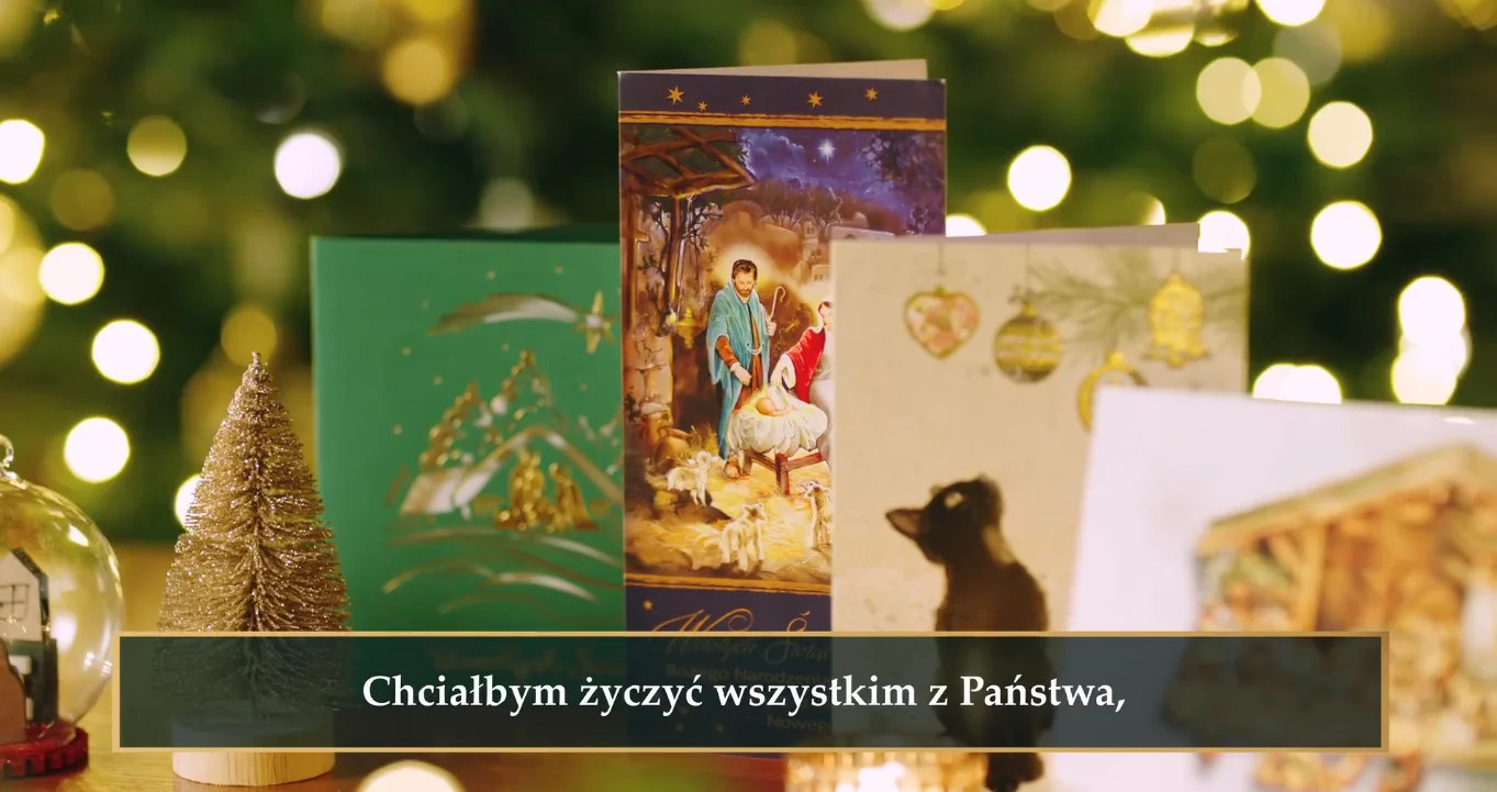 Kartki świąteczne w nagraniu Jarosława Kaczyńskiego.
