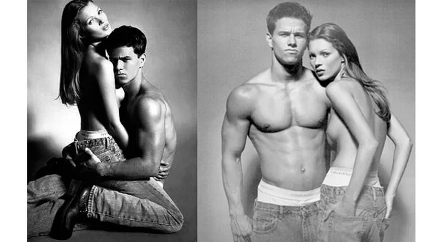 Kate Moss i Mark Wahlberg w kampanii Calvin Klein.