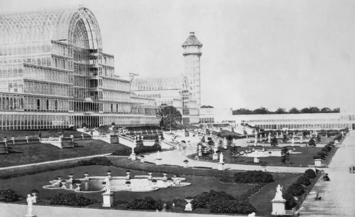 Zdjęcie "Kryształowego Pałacu" w Sydenham po którym nazwano klub piłkarski Crystal Palace