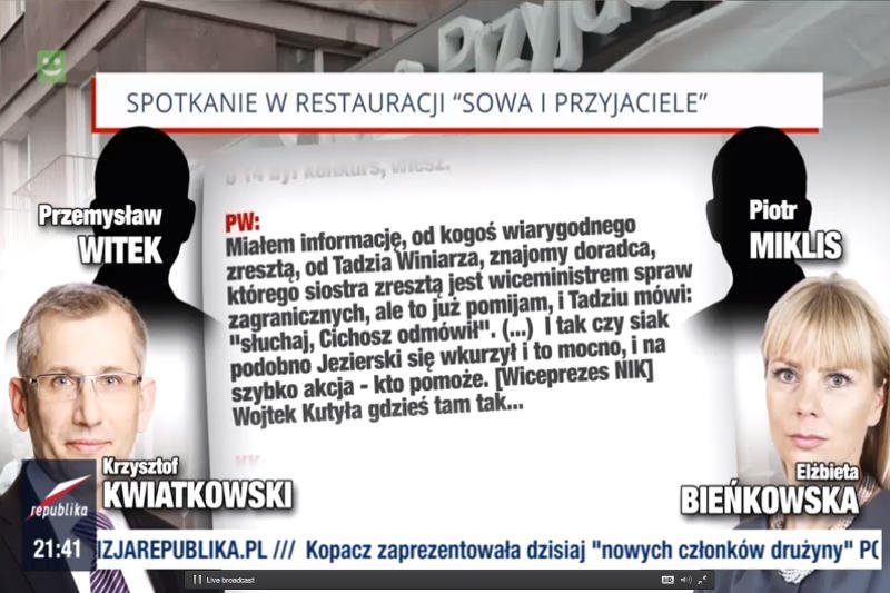 Zapis rozmowy Ewy Bieńkowskiej i Krzysztofa Kwiatkowskiego.