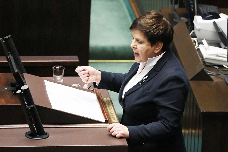 Wicepremier Beata Szydło wystąpiła w sejmie przeciwko pomówieniom.