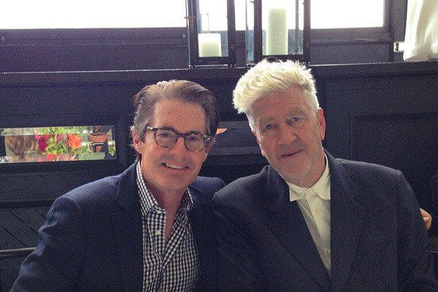 David Lynch i Kyle MacLachlan - serialowy agent Dale Cooper.
