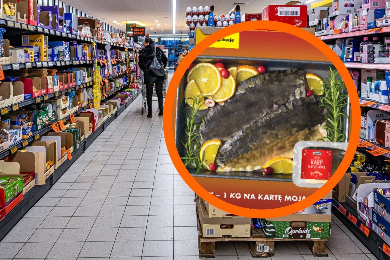 Biedronka rozdaje karpia za darmo przed świętami.