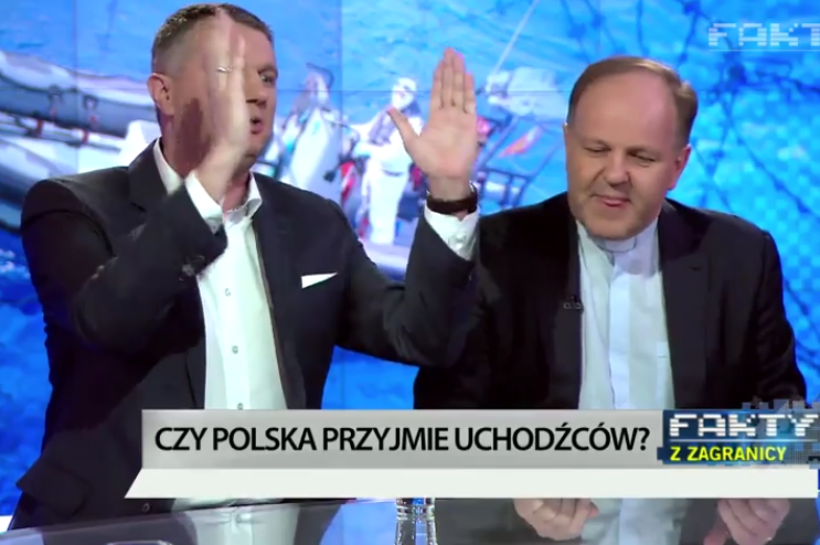 Dyskusja Przemysława Wiplera i ks. Kazimierza Sowy przerodziła się w kłótnię.