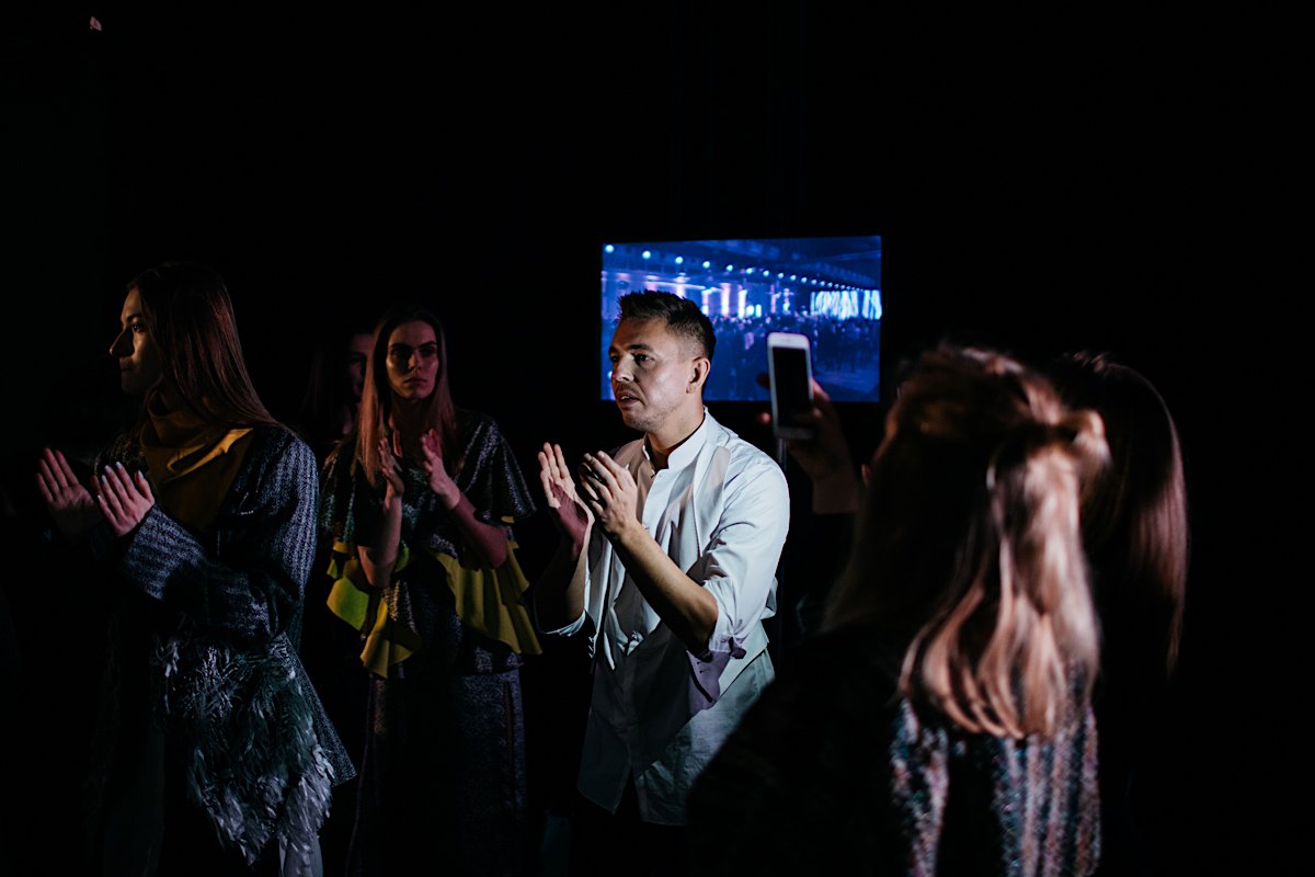 Łukasz Jemioł tuż przed pokazem