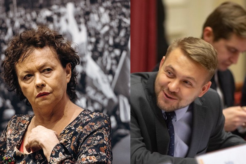 Jacek Ozdoba ogłosił koniec komunizmu w Sądzie Najwyższym. Ostro odpowiedziała mu Joanna Szczepkowska.