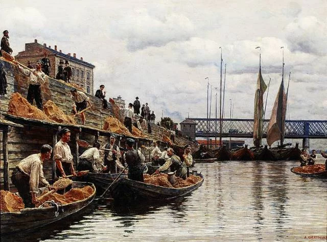Aleksander Gierymski, "Piaskarze"