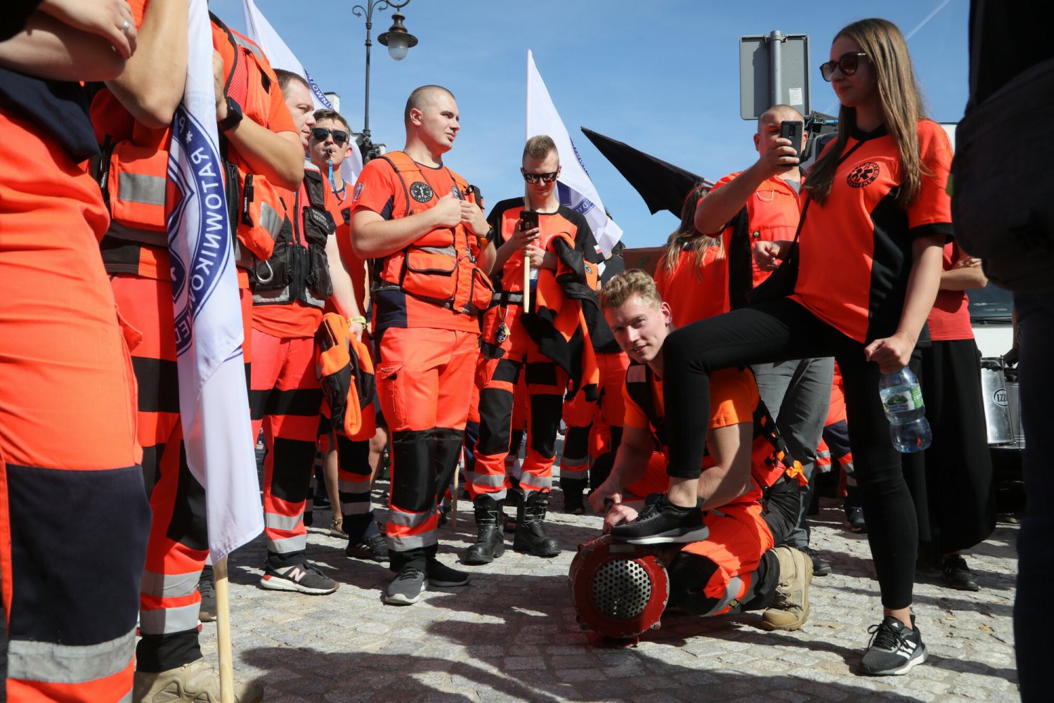 Ratownicy medyczni protestują w Warszawie