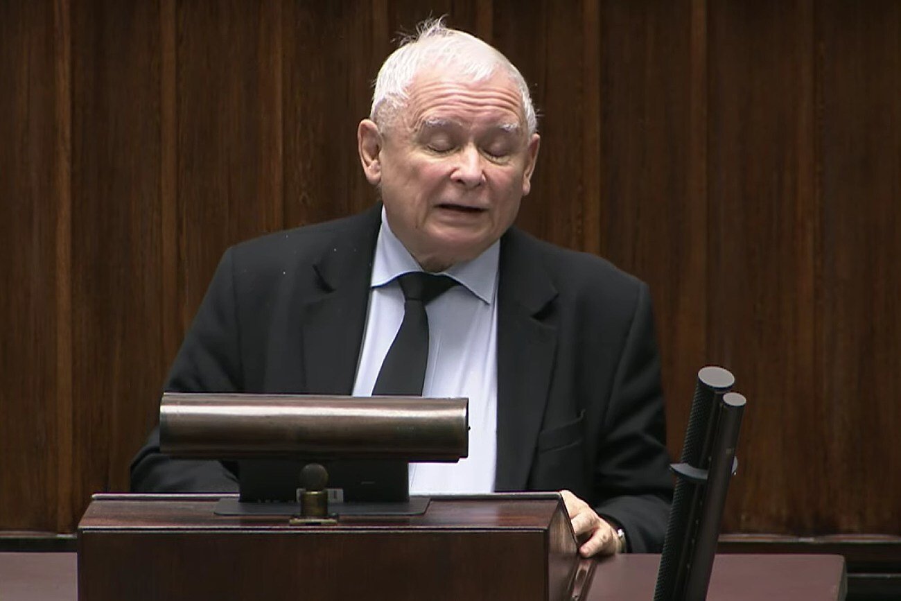 Jarosław Kaczyński w nowym Sejmie już zaliczył odlot. Tak nawoływał do wyboru Elżbiety Witek