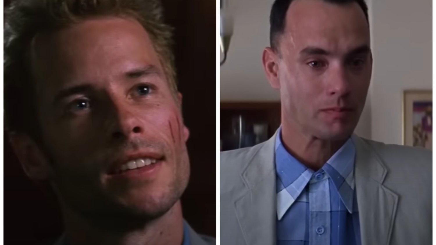 Kadry z filmów "Forrest Gump" i "Memento".