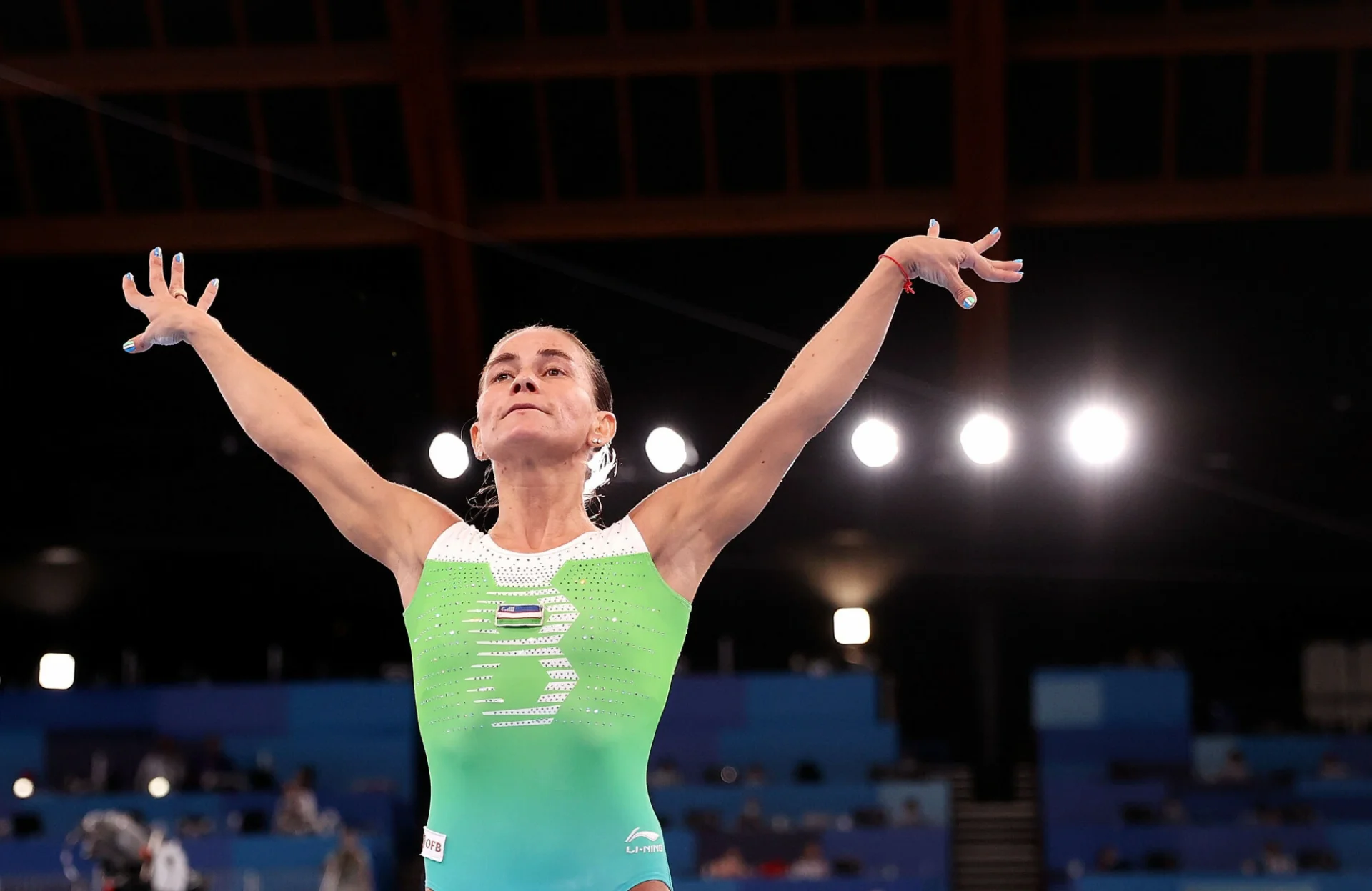 Oksana Chusovitina pięknie pożegnała się z olimpijską rywalizacją