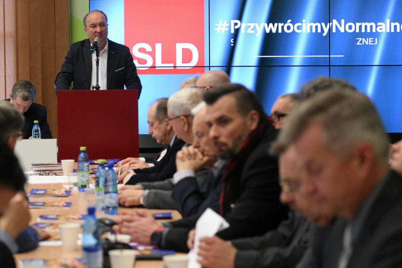 Szef SLD Włodzimierz Czarzasty podczas Rady Krajowej Sojuszu