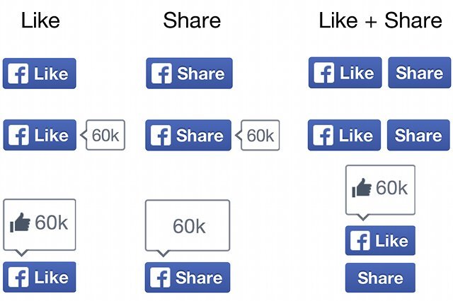 Tak prezentują się nowe wersje przycisków "Lubię to!" ("Like") oraz "Podziel się!" ("Share")