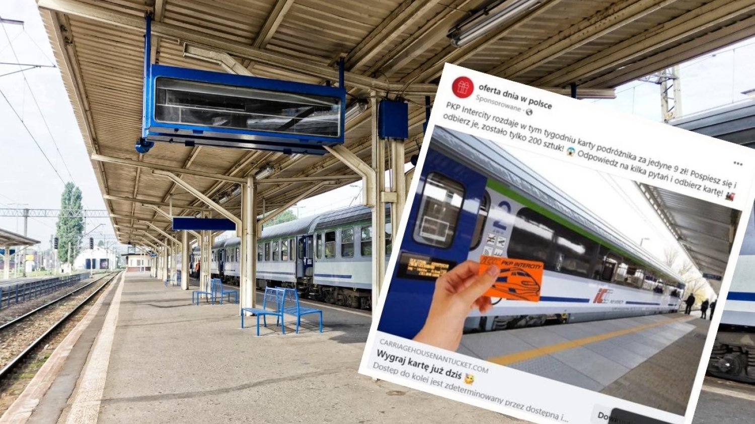 Oszustwo na kolejowy bilet roczny za 9 zł znowu powróciło