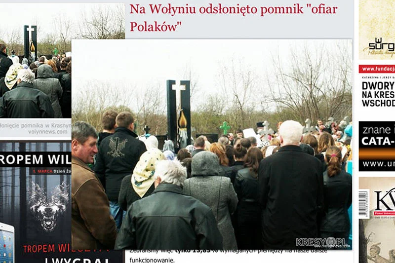 Serwis kresy.pl informuje: na Wołyniu odsłonięto pomnik ofiar Polaków