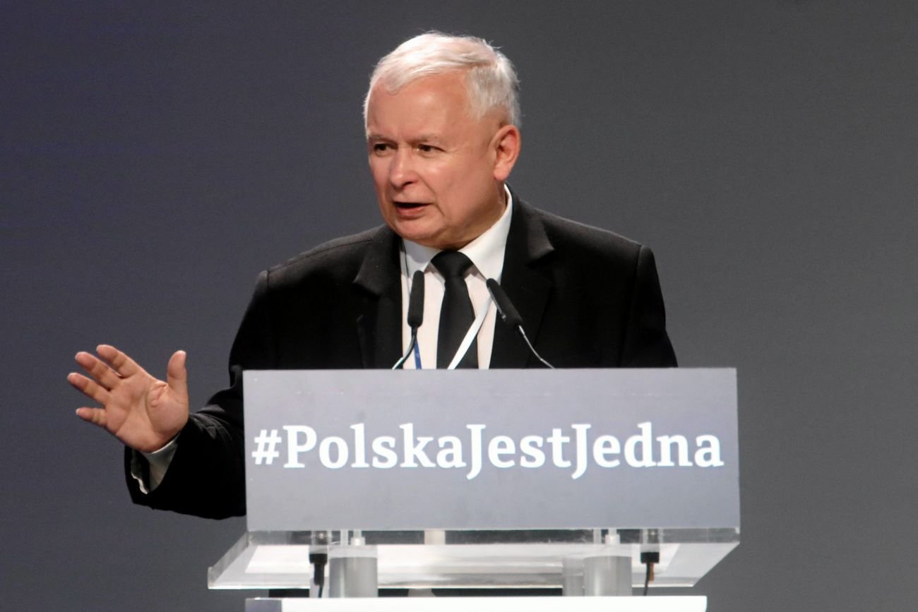 Jarosław Kaczyński na poprzednim kongresie.