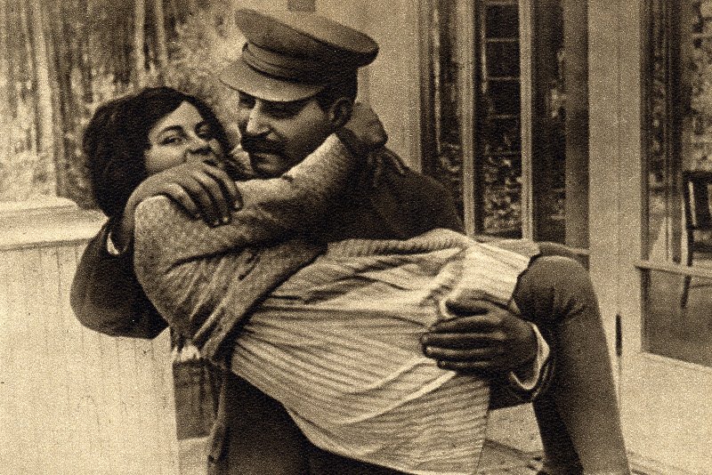 Józef Stalin ze swoją córką Swietłaną.