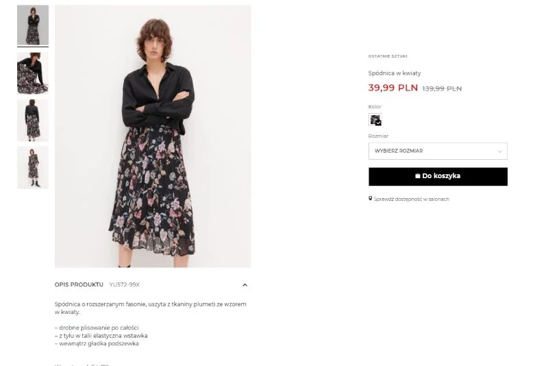 Taki model spódnicy to prawdziwy hit tej wiosny.