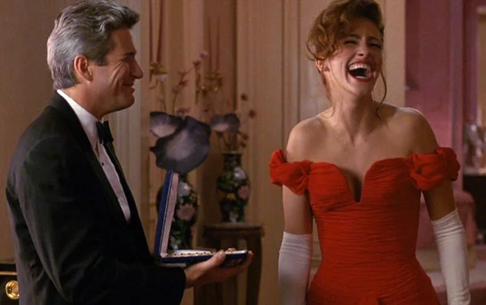 23-letnia Julia Roberts w filmie „Pretty Woman” (i w czerwonej sukience)