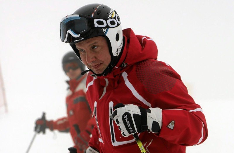 Duda przyłapany na stoku w Małem Cichem.