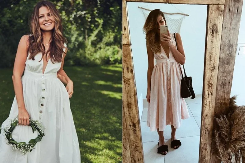 Letnią sukienką zachwyciła się Anna lewandowska