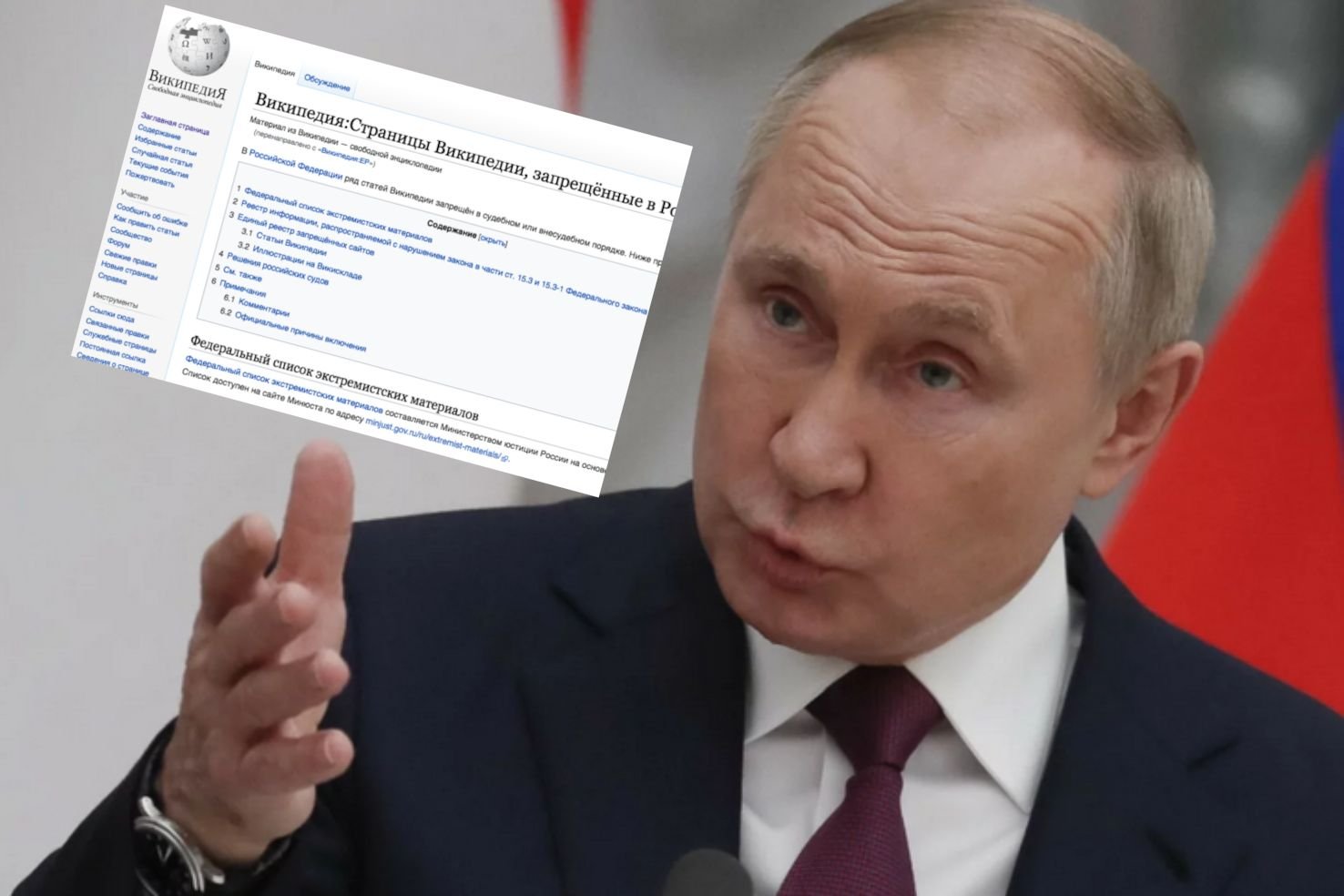 Rosjanie chcą ocenzurować wpis o Władimirze Putinie w Wikipedii.