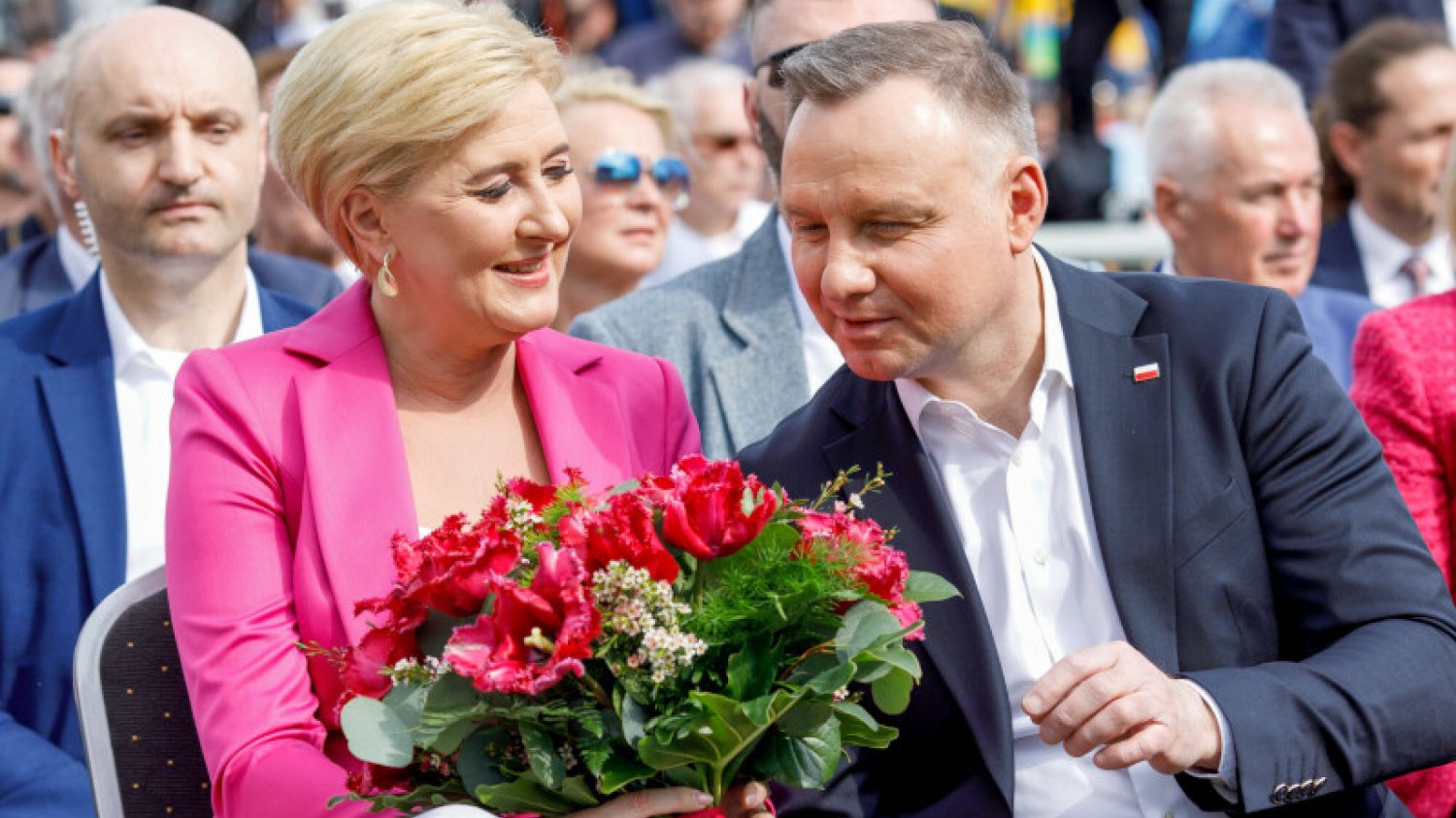 Para prezydencka na wakacjach w Juracie. Agata Duda zaskoczona niecodziennym zachowaniem księdza