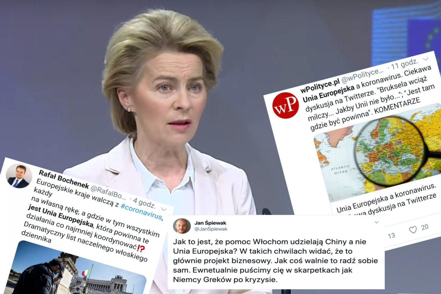 Unia Europejska odpiera zarzuty o bezczynność w kontekście pandemii koronawirusa.