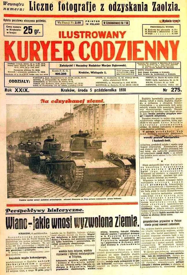 "Ilustrowany Kuryer Codzienne", 5 X 1938.