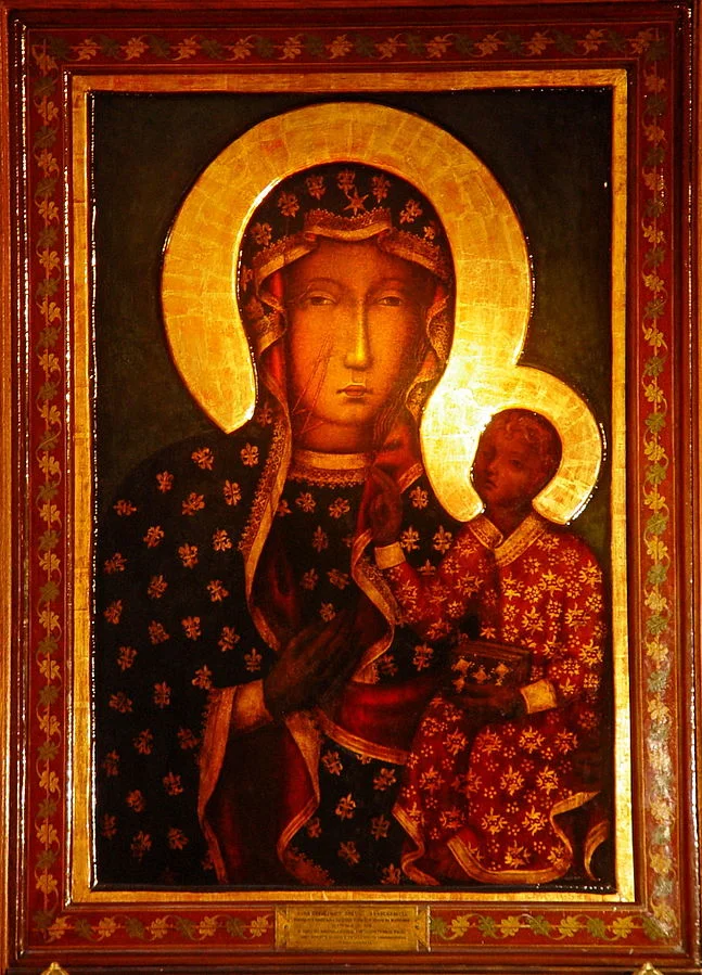 Kopia obrazu Matki Boskiej Częstochowskiej.