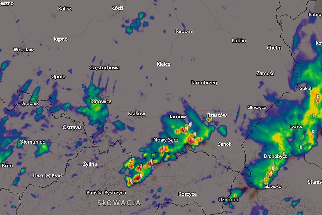 Nawałnice nie odpuszczą dziś w kilku regionach Polski