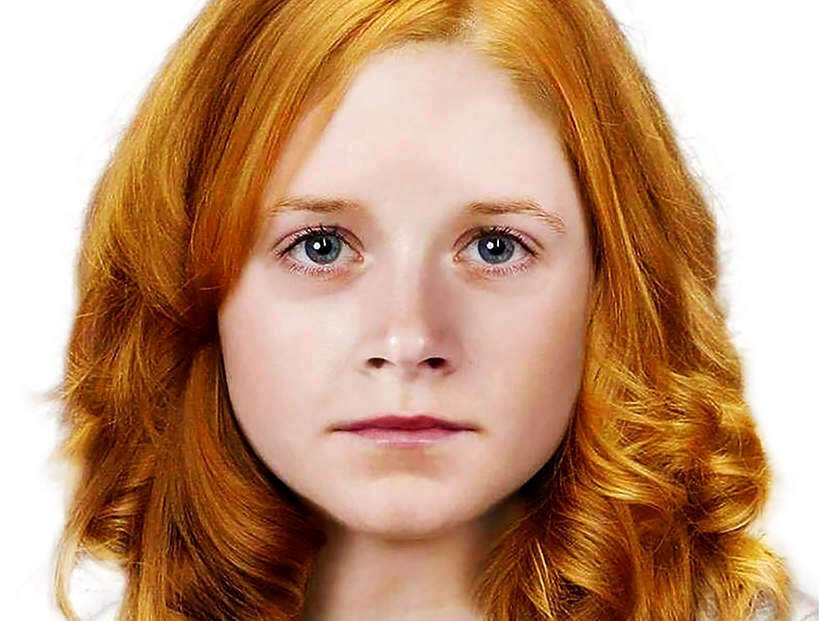 Monika Bielawska - wizualizacja zagonionej dziewczynki z Legnicy. Rysopis przedstawia jej wygląd w wieku 17 lat.