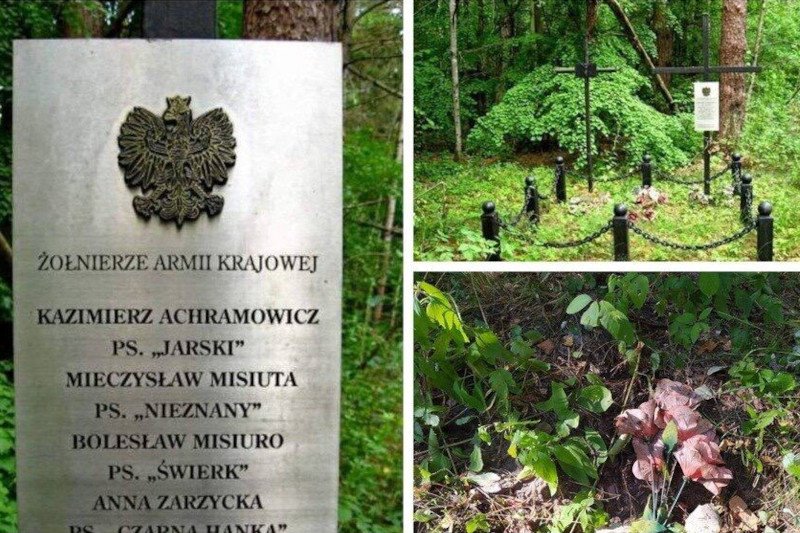 Na Białorusi zniszczono kolejny grób żołnierzy AK