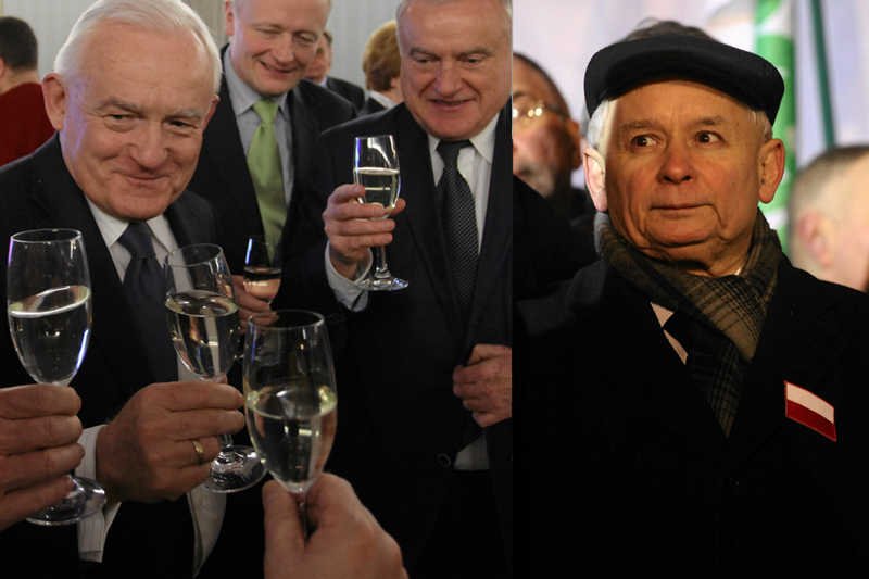 Politycy w 31. rocznicę stanu wojennego. Lewica pije szampana, a Jarosław Kaczyński organizuje marsz.