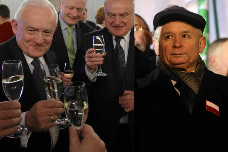 Politycy w 31. rocznicę stanu wojennego. Lewica pije szampana, a Jarosław Kaczyński organizuje marsz.