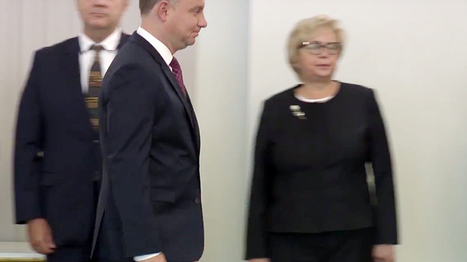 I prezes Sądu Najwyższego prof. Małgorzata Gersdorf zaskoczyła obecnością w Pałacu Prezydenckim.