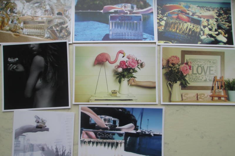 Pocztówki - miniaturki fotografii wykonanych przez gwiazdy, dla Chloe