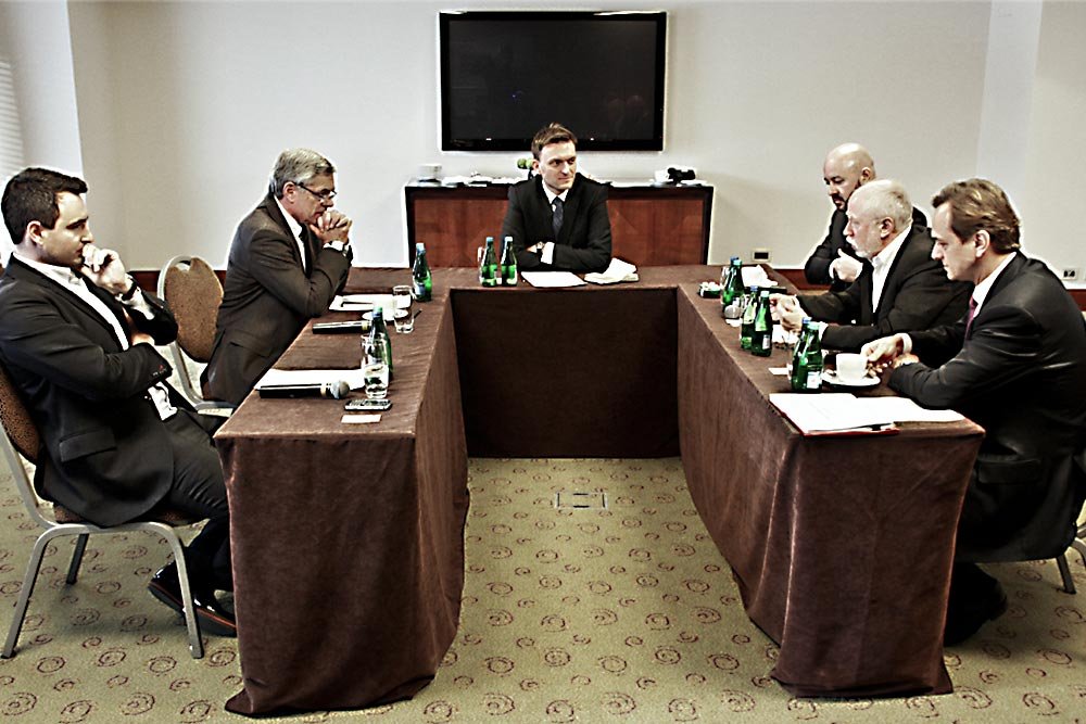 Od lewej: Filip Elżanowski, Cezary Banasiński, Tomasz Machała, Artur Sikorski, Jacek Socha, Robert Jędrzejczyk