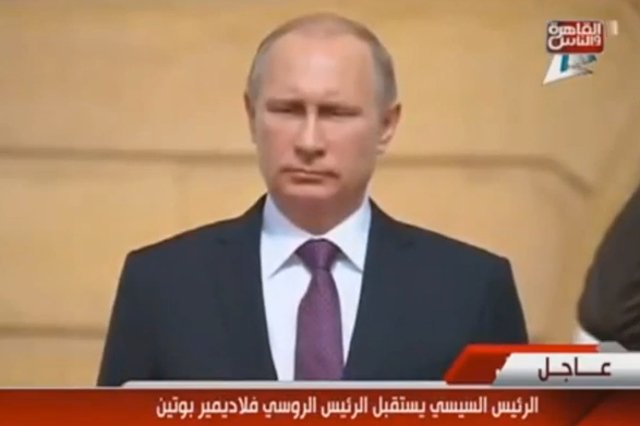 Władimir Putin zapewne nie był zachwycony egipskim wykonaniem hymnu Rosji