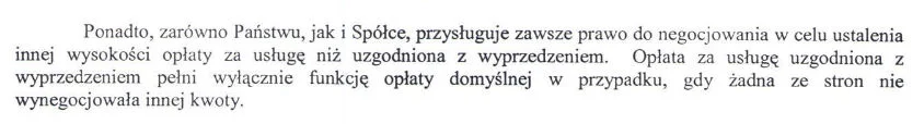 Fragment umowy kierowca-spółka w Uberze