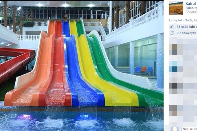 Park Wodny w Kabulu może się pochwalić różnymi zjeżdżalniami