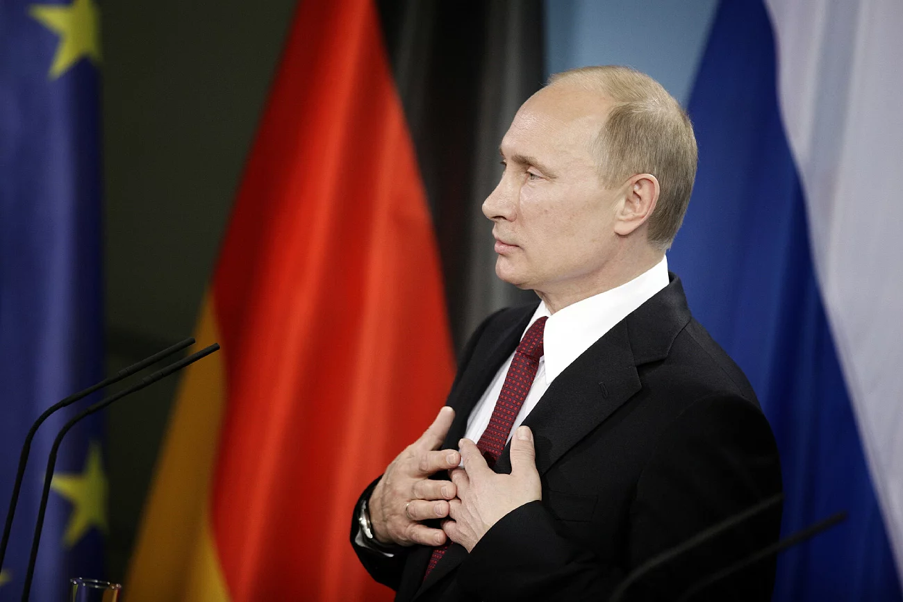 Władimir Putin w Niemczech.
